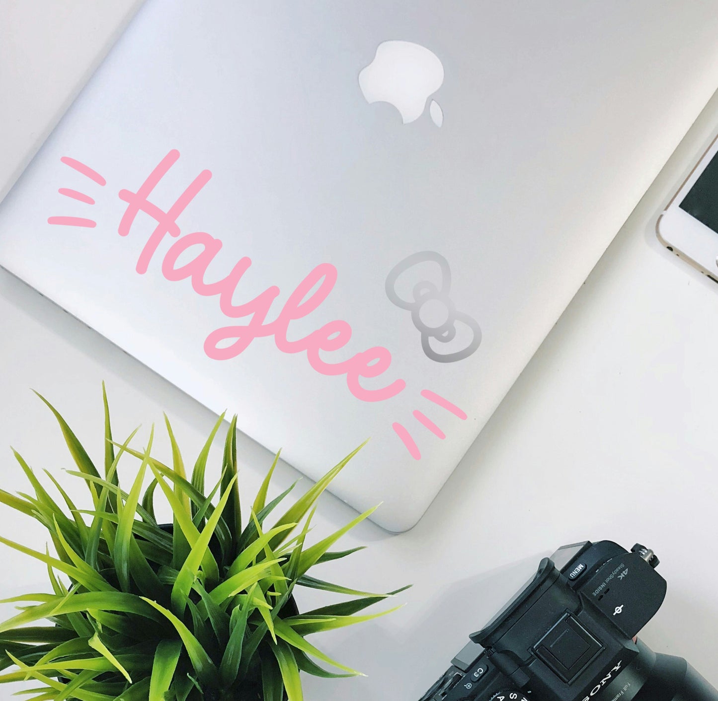 Kitty cartoon style custom name decal cat