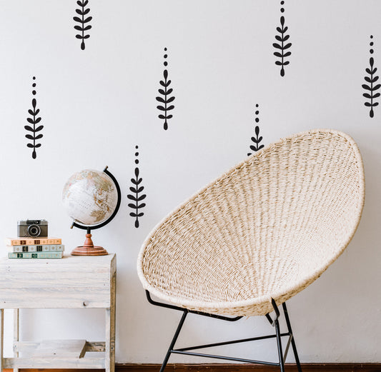 BOHO floral wall decals