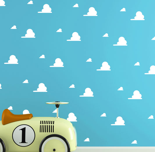 Toy Story style clouds decals