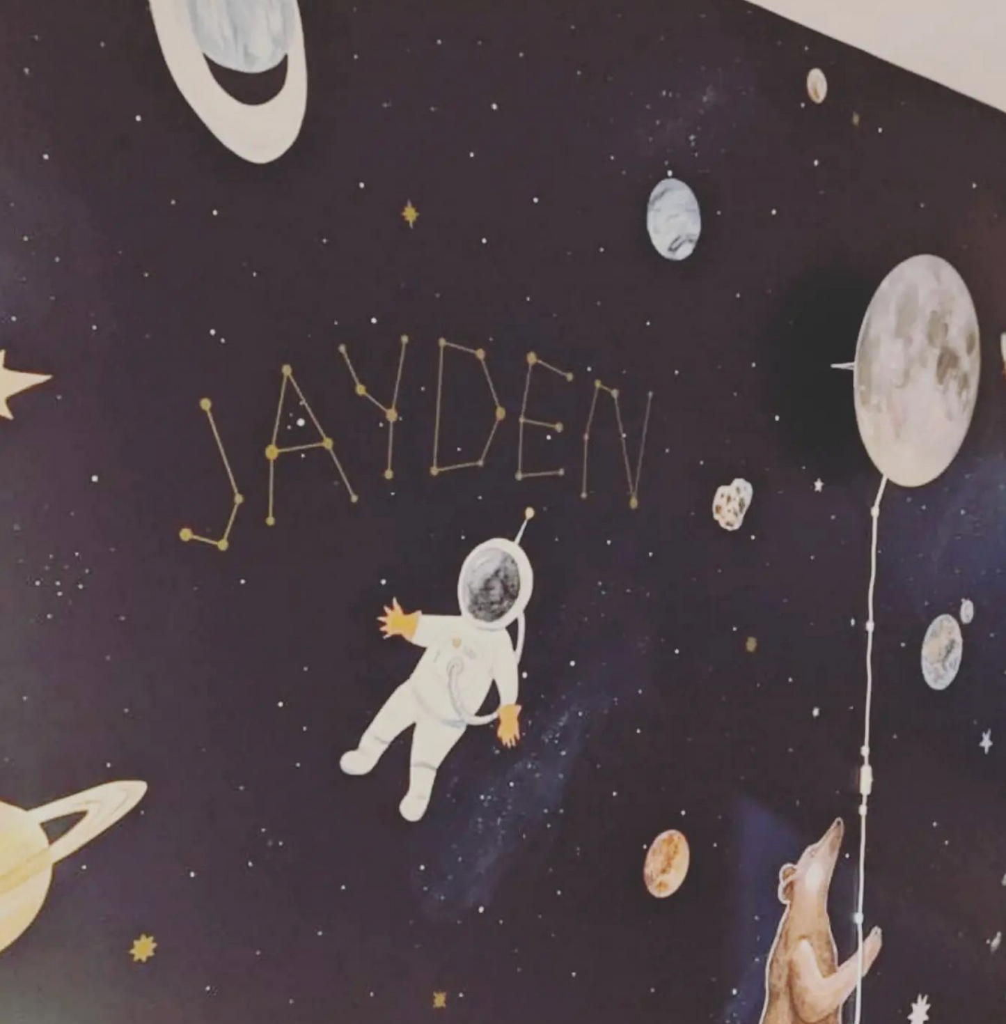 Space name wall Decals