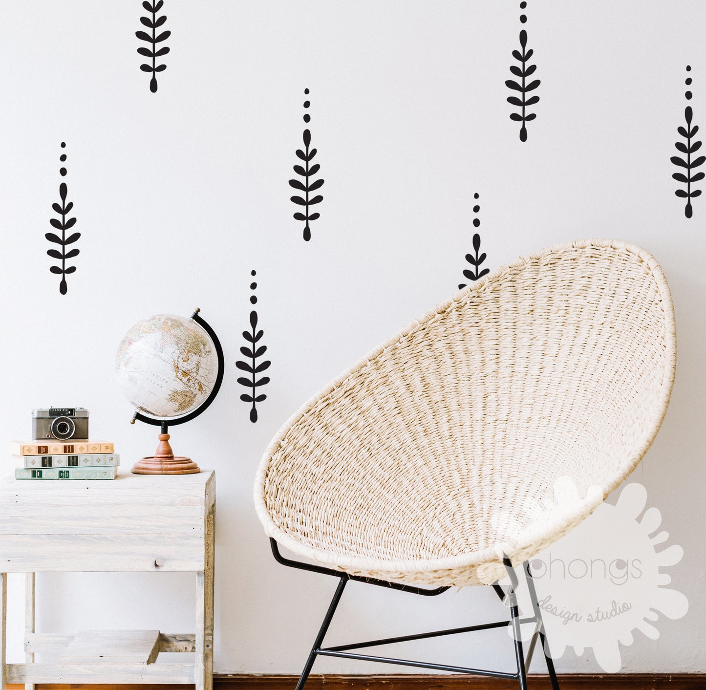 BOHO floral wall decals