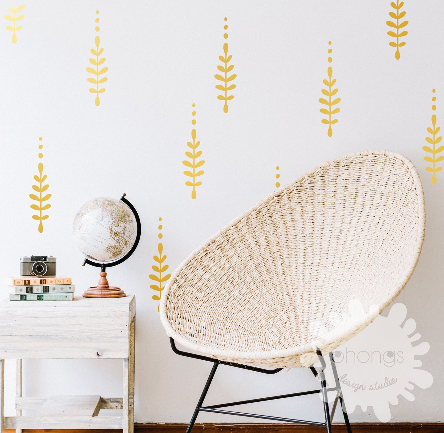 BOHO floral wall decals