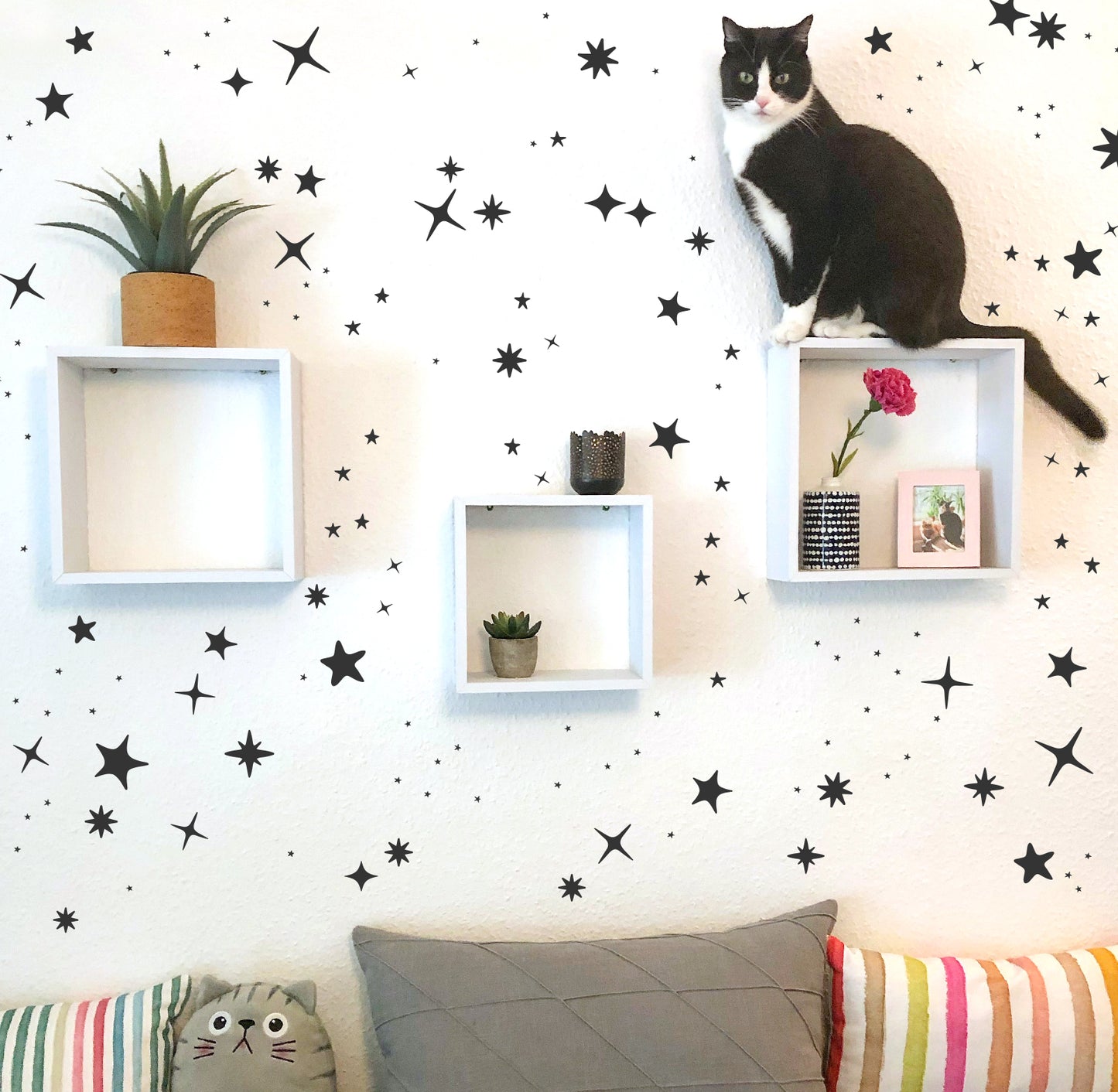 Sparkling Stars Wall Decals/ Variety star stickers