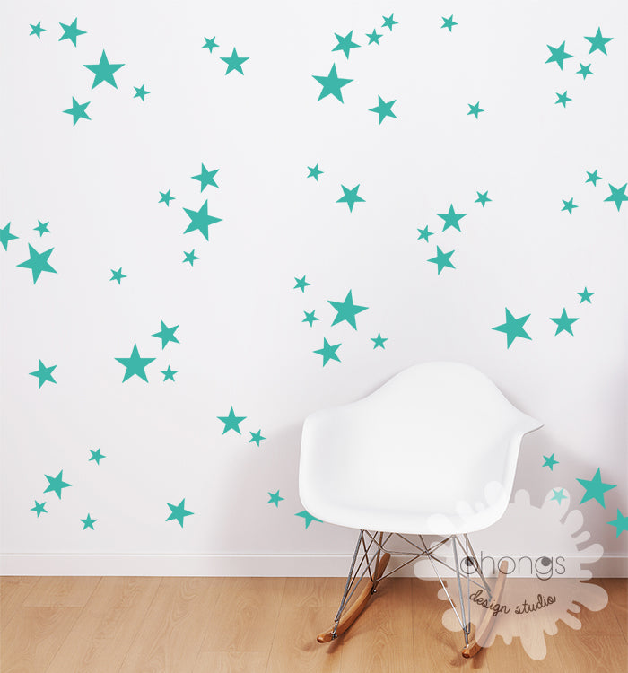 Star wall decals 3 sizes