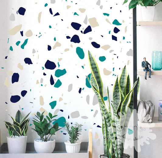 Terrazo wall decals